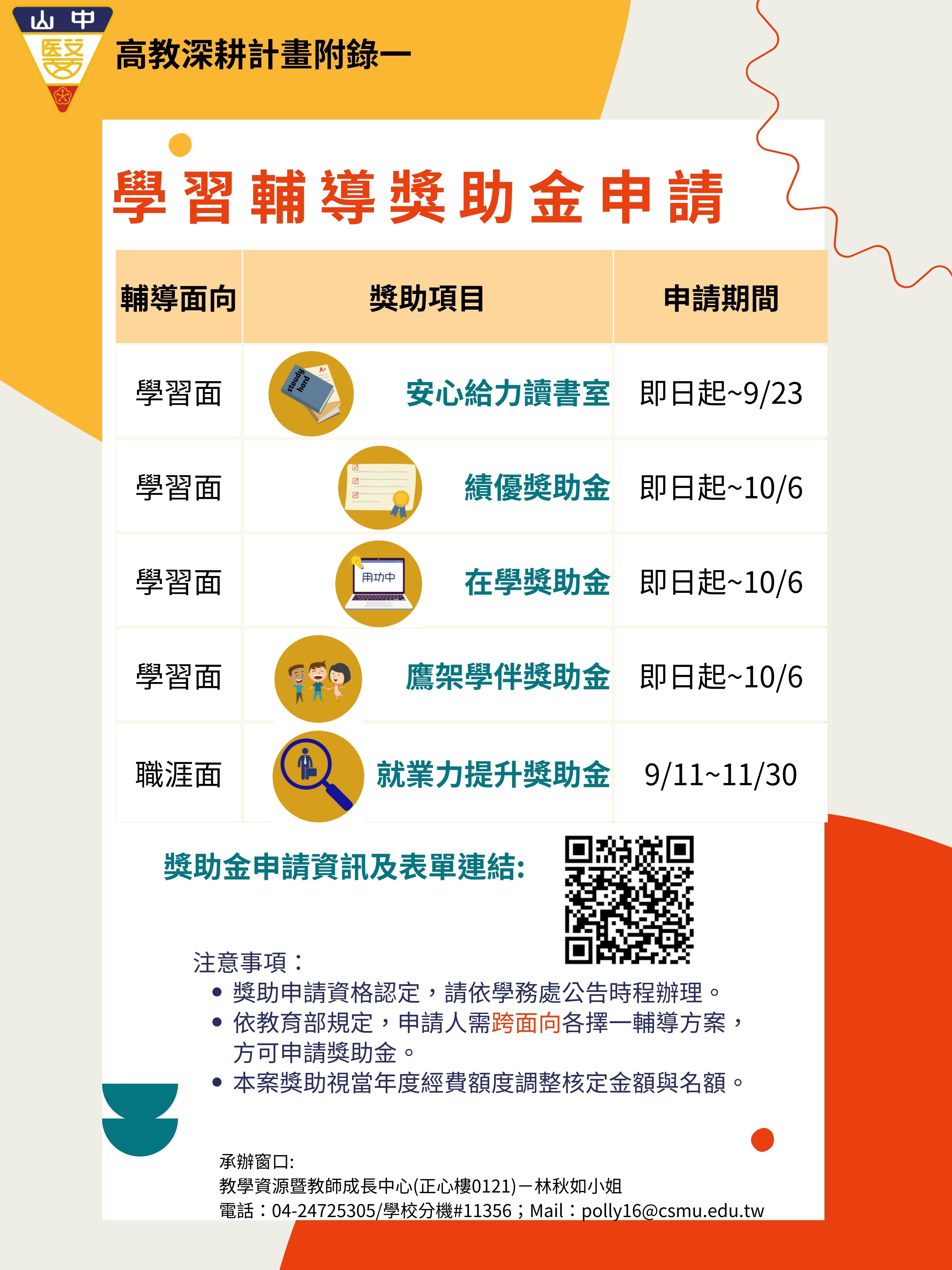 獎助金申請公告dm